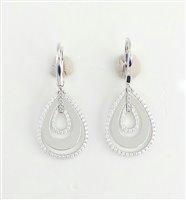 Orecchini Stocco Gioielli Donna in Oro bianco Zirconia OGBZ